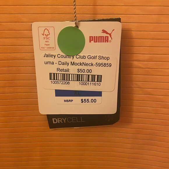 Puma Sleeveless Orange Golf Top - Lightweight & Breathable - Picture 3 of 5